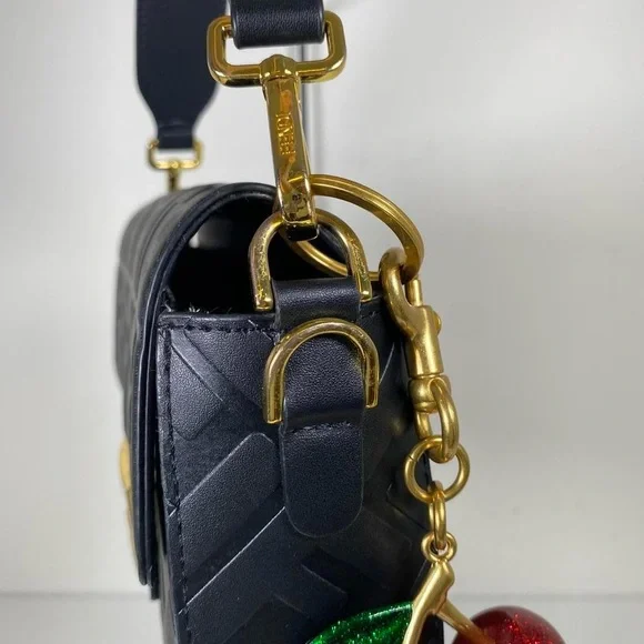 Designer Style Baguette Crossbody Bag - Picture 3 of 7